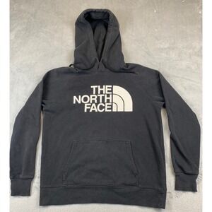 The North Face TNF Womens Size Medium Black Hoodie Sweatshirt Half Dome